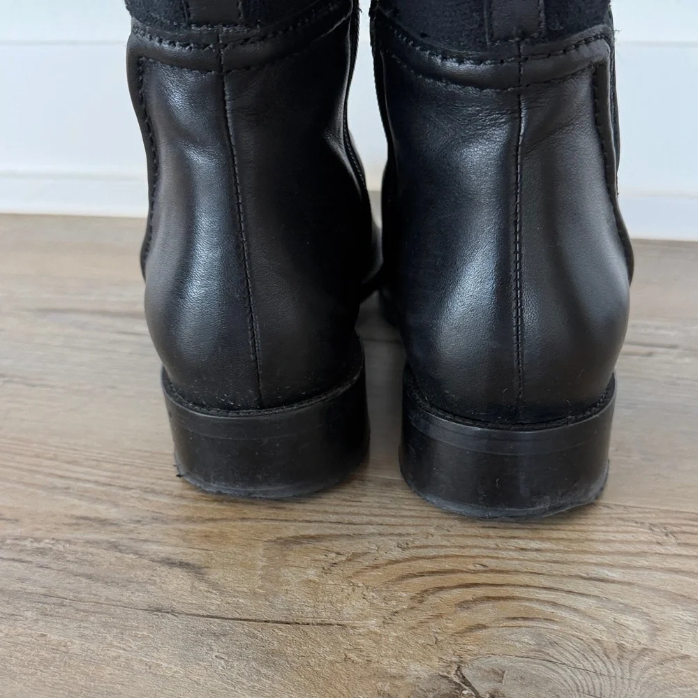 Aquatalia Nanina Knee High Weatherproof Boots Black 7.5 Leather Riding - Picture 12 of 16